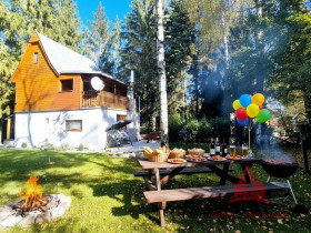 DUCHONKA – príjemná celoročná CHATA  v TICHOM prostredí s TERASOU a ústredným kúrením 